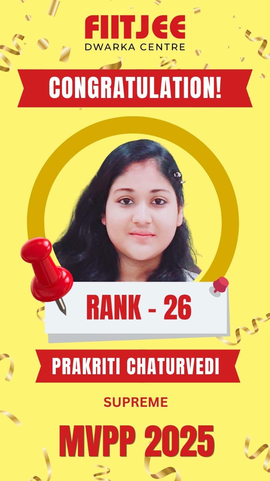MVPP Ranker 20 - MVPP Achiever (MVPP 2026) - FIITJEE Dwarka